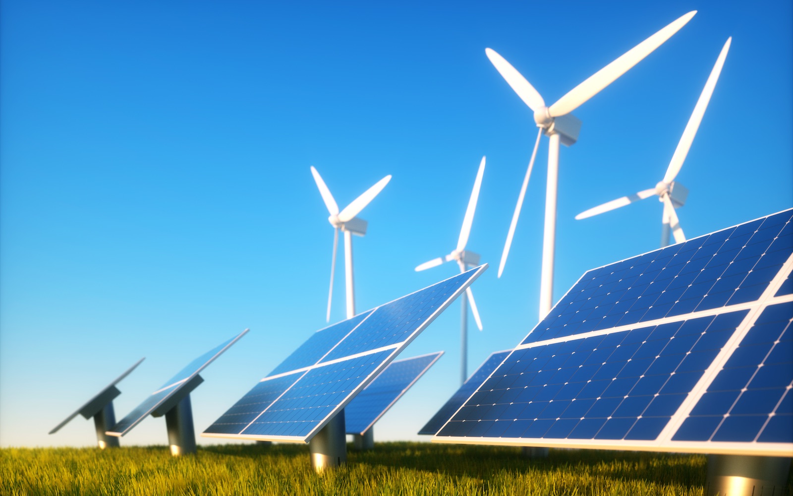 POWARE Industrial Automation marktsegment Energie, waaronder alternatieve energieopwekking met zonnepanelen en windmolens